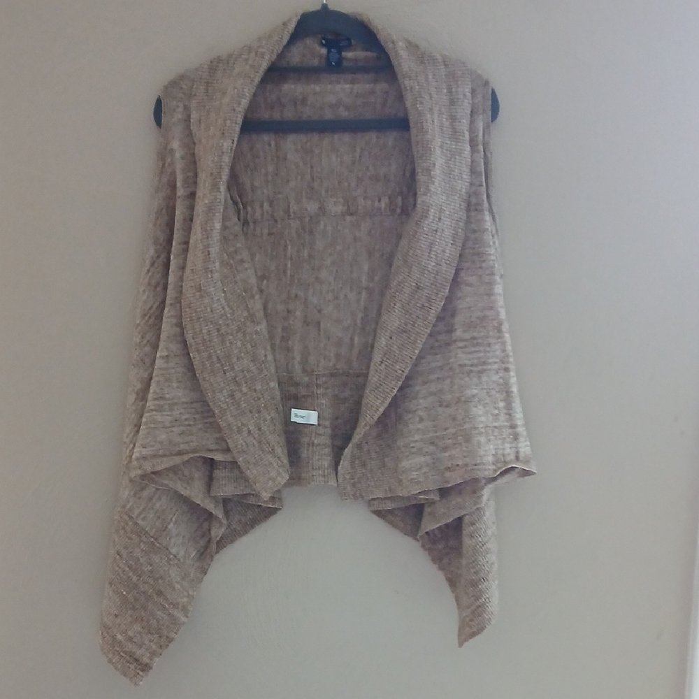 GAP Beige Women's Open Front‎ Sweater Vest Ponchos